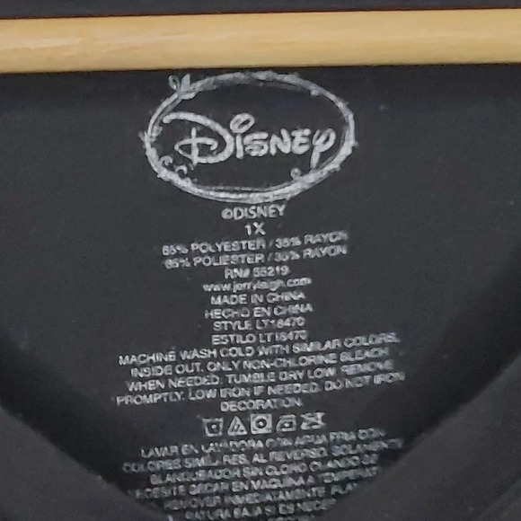 Disney Black and White Mickey Mouse Graphic Short Sleeve Tee - Picture 3 of 6